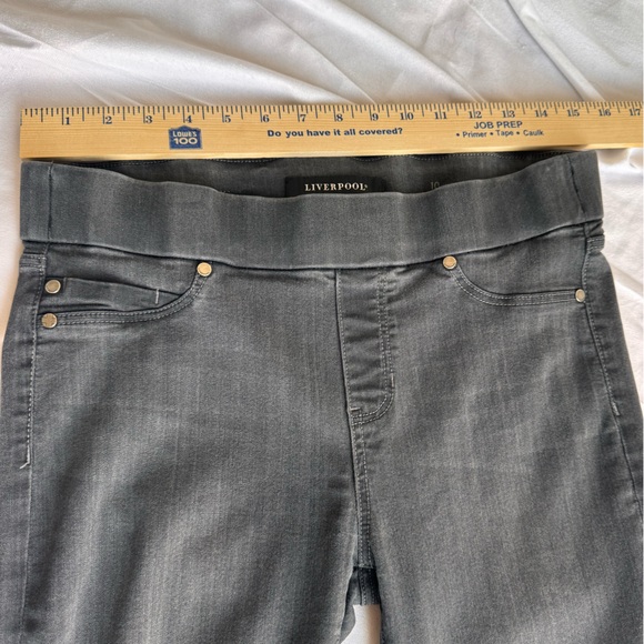Liverpool Denim Black Wash Legging Jegging Size 10‎ - Picture 12 of 12